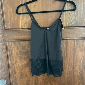 Wacoal Black Chemise with Lace Detail